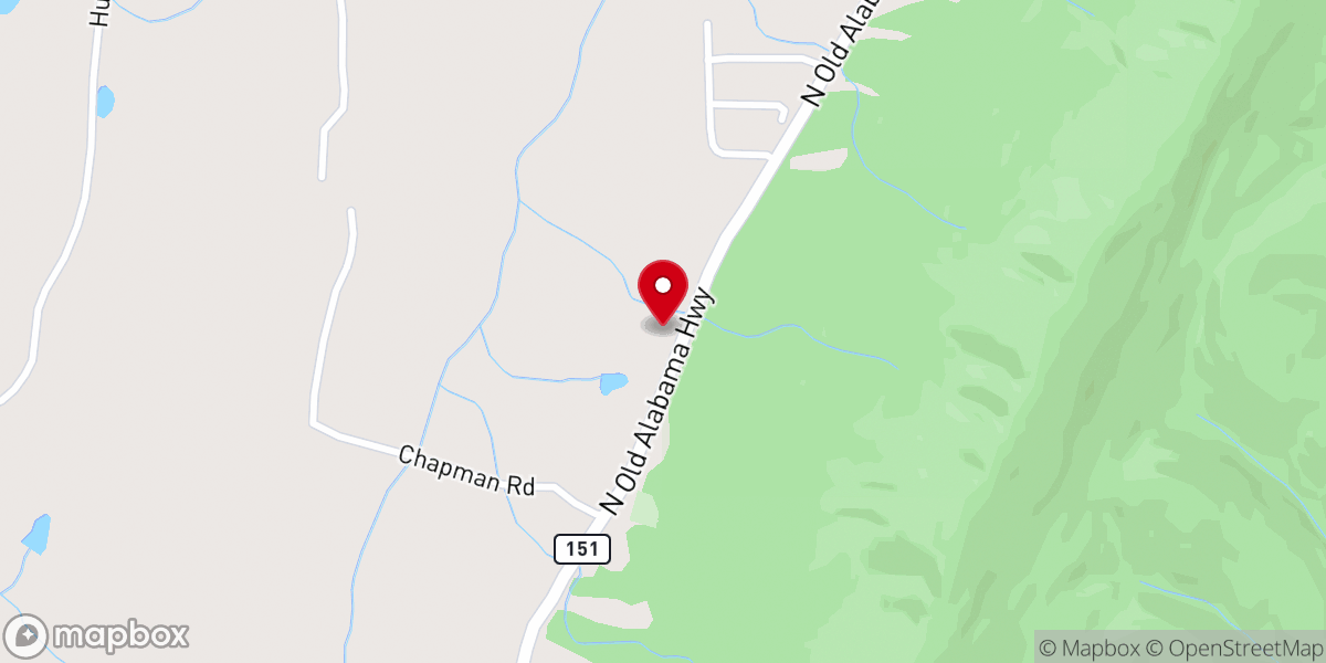 Map showing location of Bethesda Church