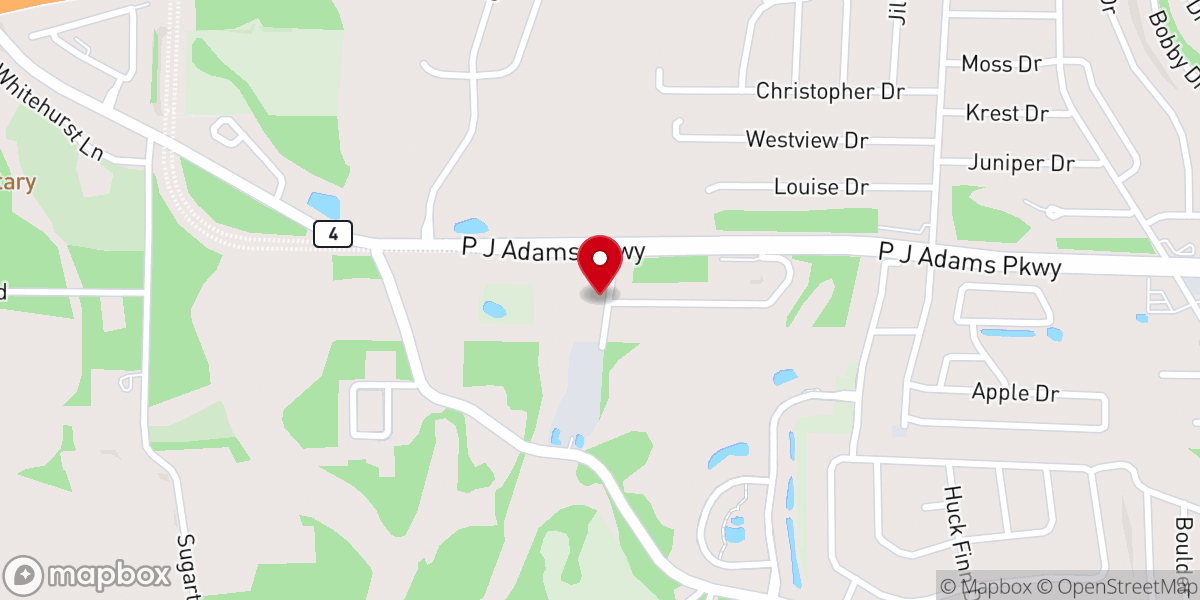 Map showing location of Palm Chapel Primitive Baptist Church