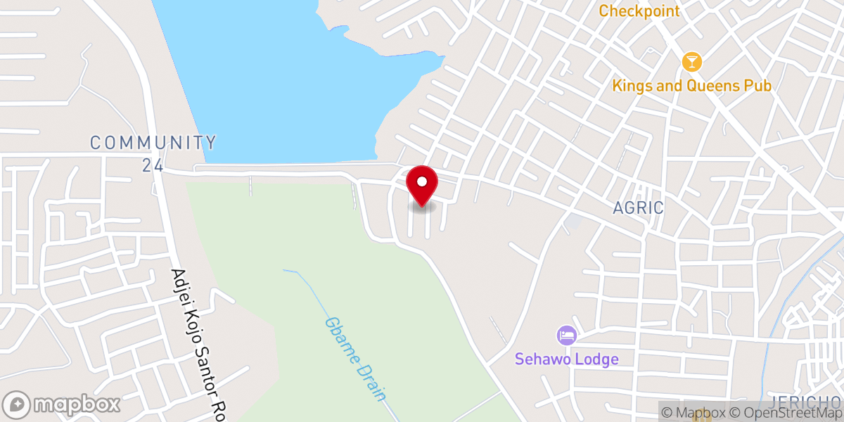 Map showing location of Zion Congregation, PCG