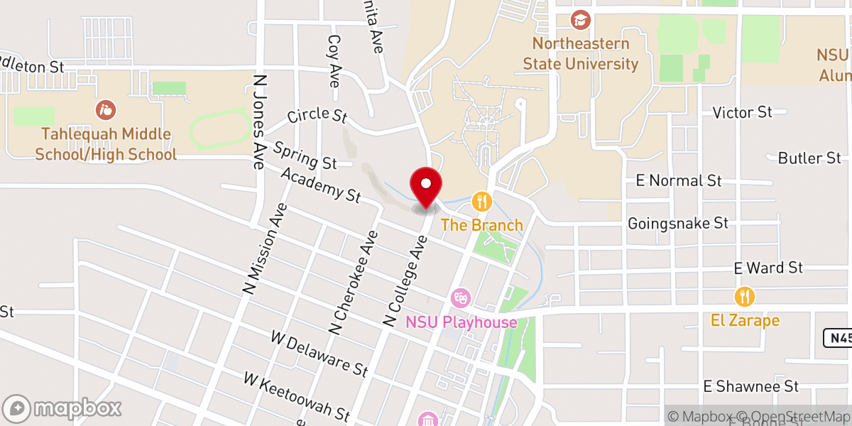 Map showing location of Franklin Castle
