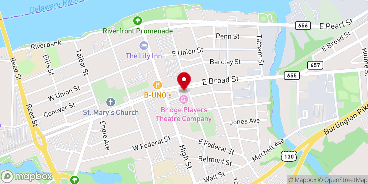 Map showing location of Broad Street United Methodist Church