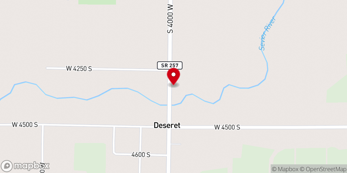 Map showing location of Deseret Relief Society Hall Historical Marker