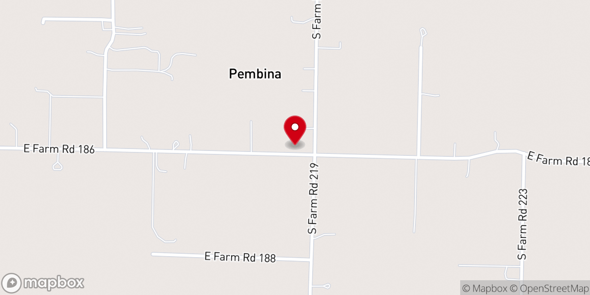 Map showing location of Center Point Church of Christ