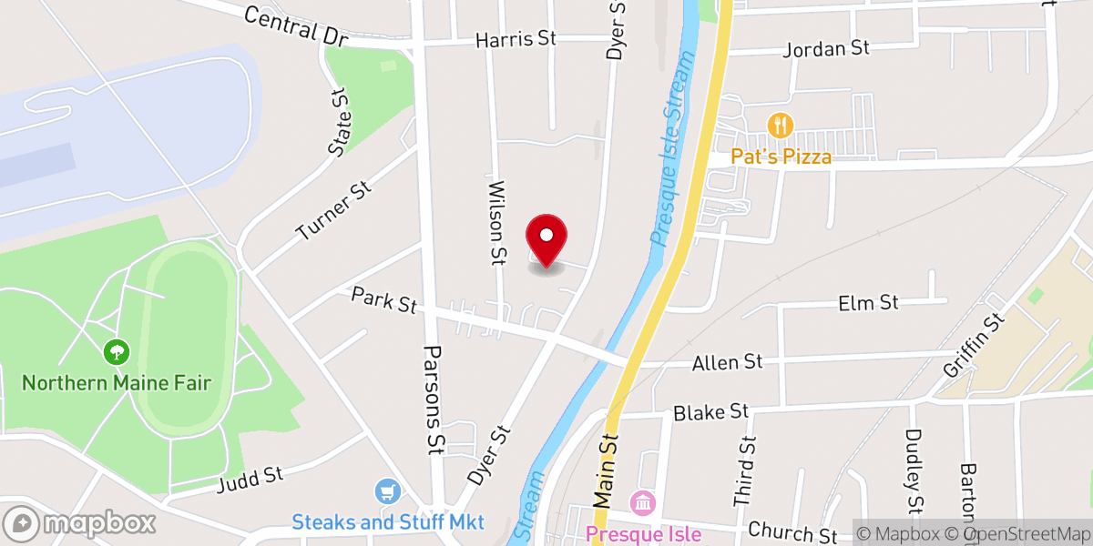 Map showing location of Northland Park Apartments