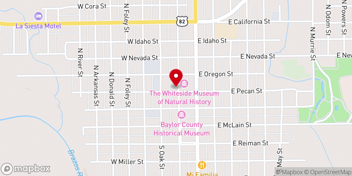 Map showing location of City of Seymour
