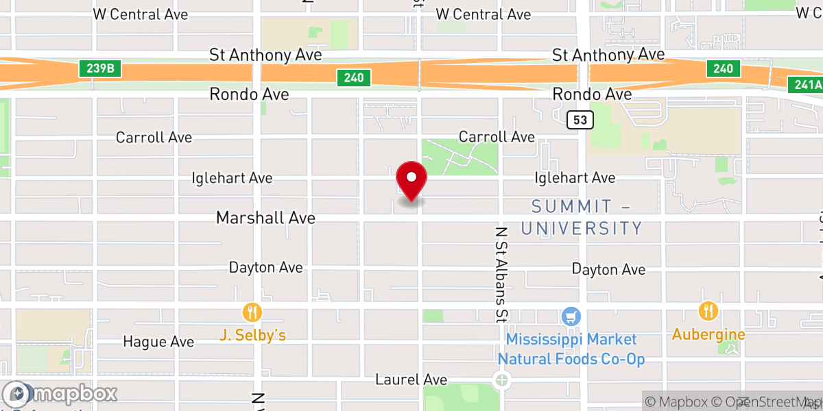 Map showing location of Gospel Temple C.O.G.I.C.