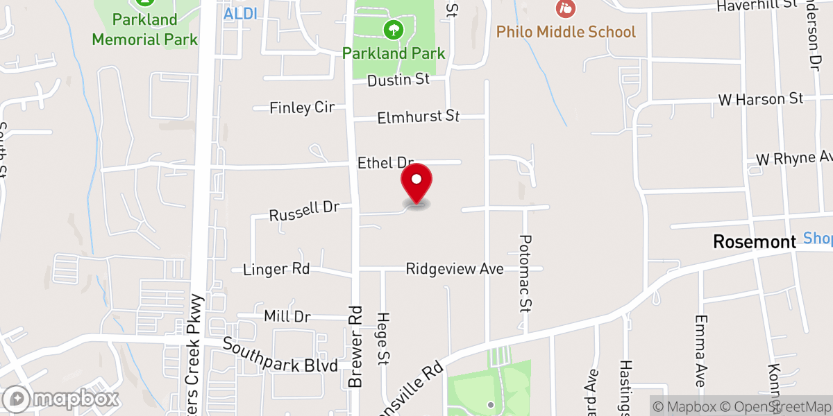 Map showing location of Brewer Road Iglesia de Cristo