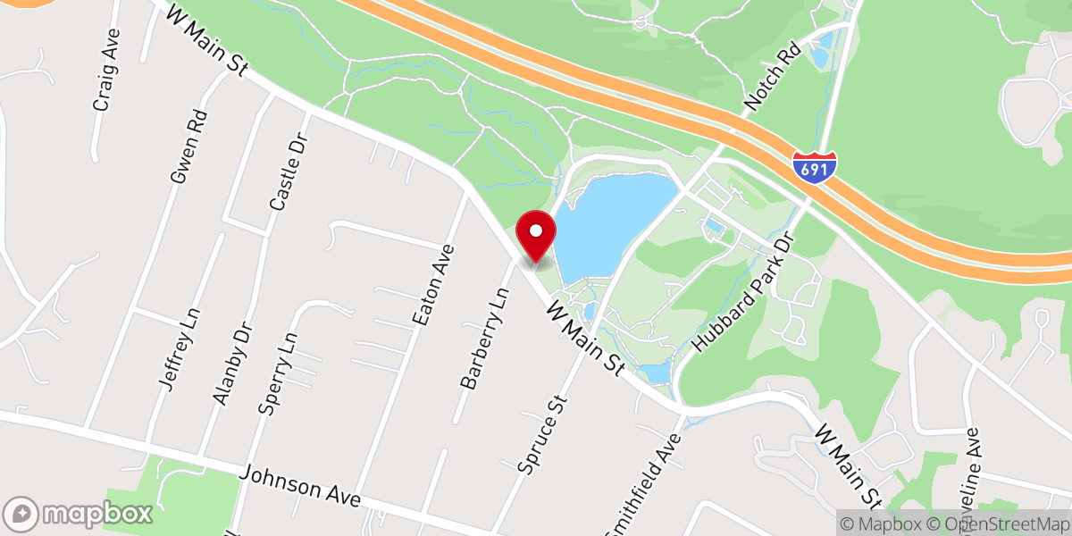 Map showing location of Hubbard Park
