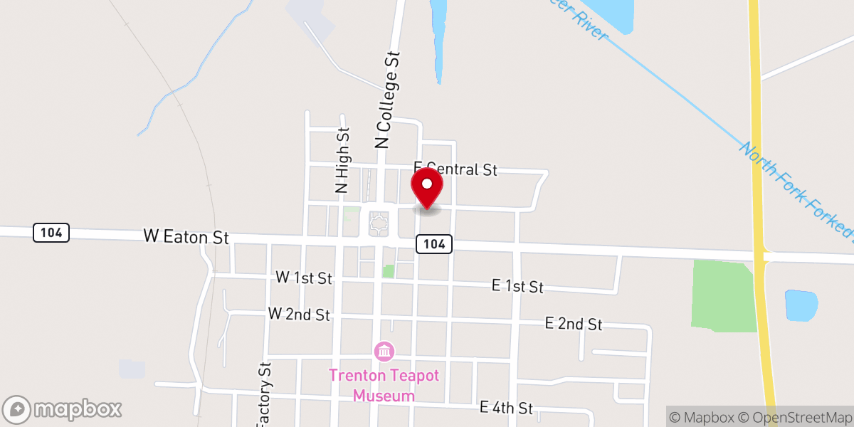 Map showing location of Farm Market - Trenton