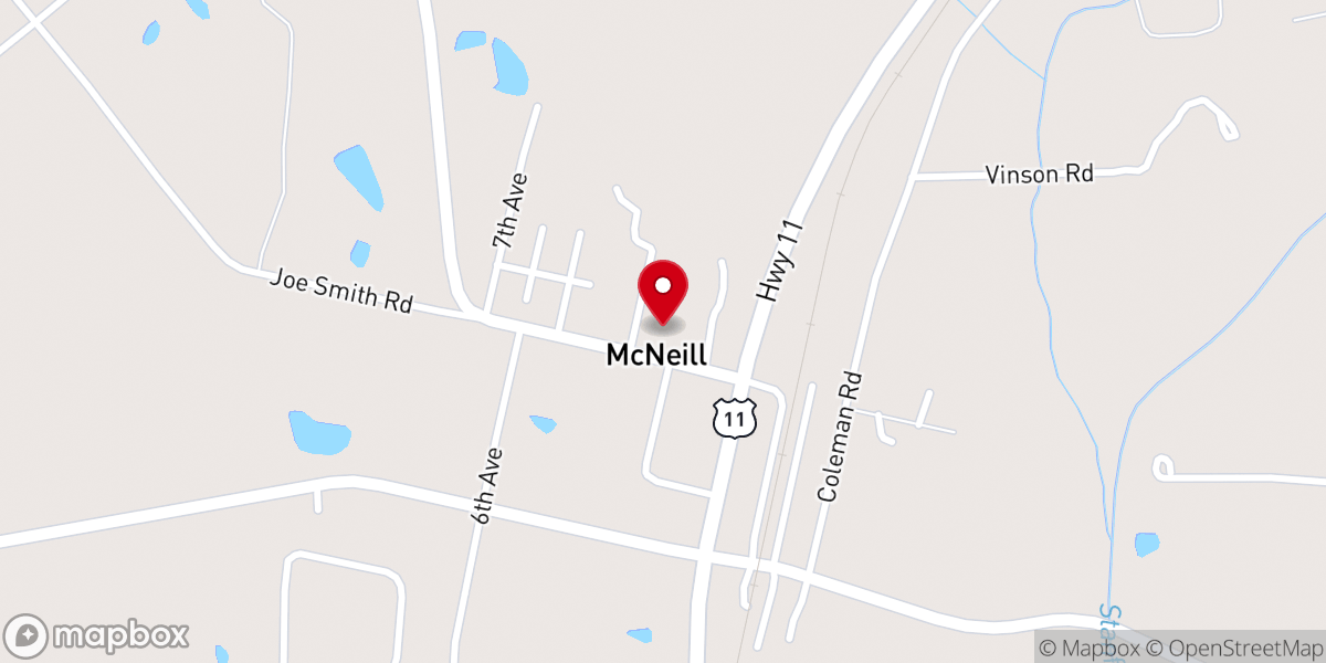 Map showing location of Central Baptist Church