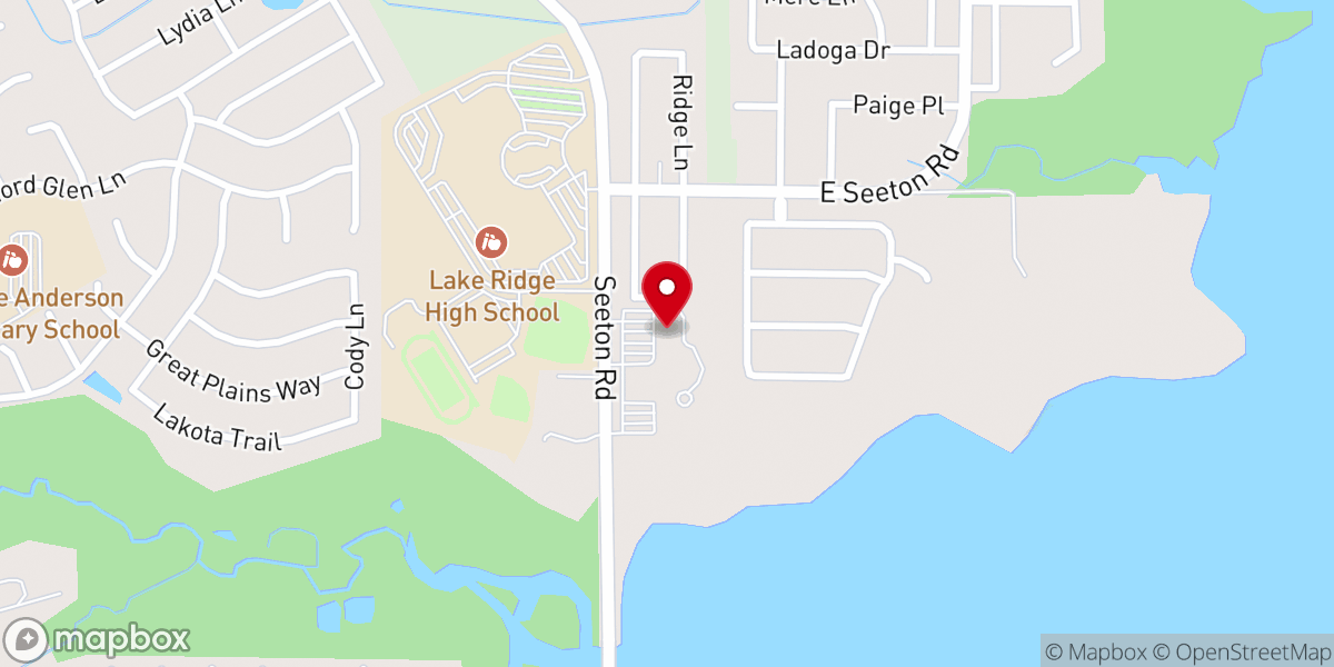 Map showing location of Rush Creek Church - Mira Lagos Campus