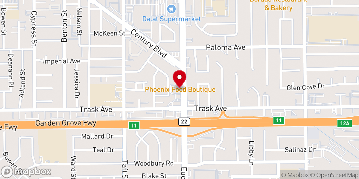 Map showing location of Garden Grove Church of the Nazarene