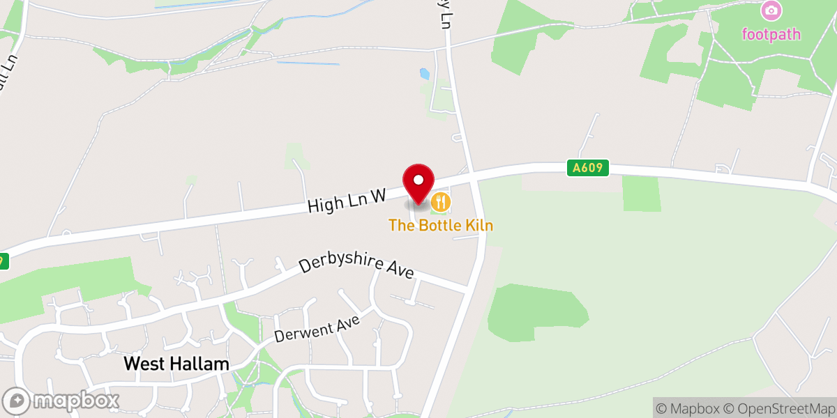 Map showing location of West Hallam Methodist Church