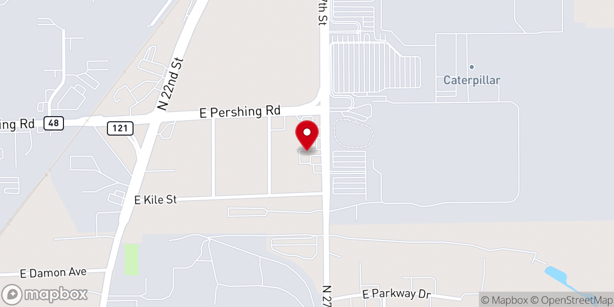 Map showing location of Decatur Free Will Baptist Church