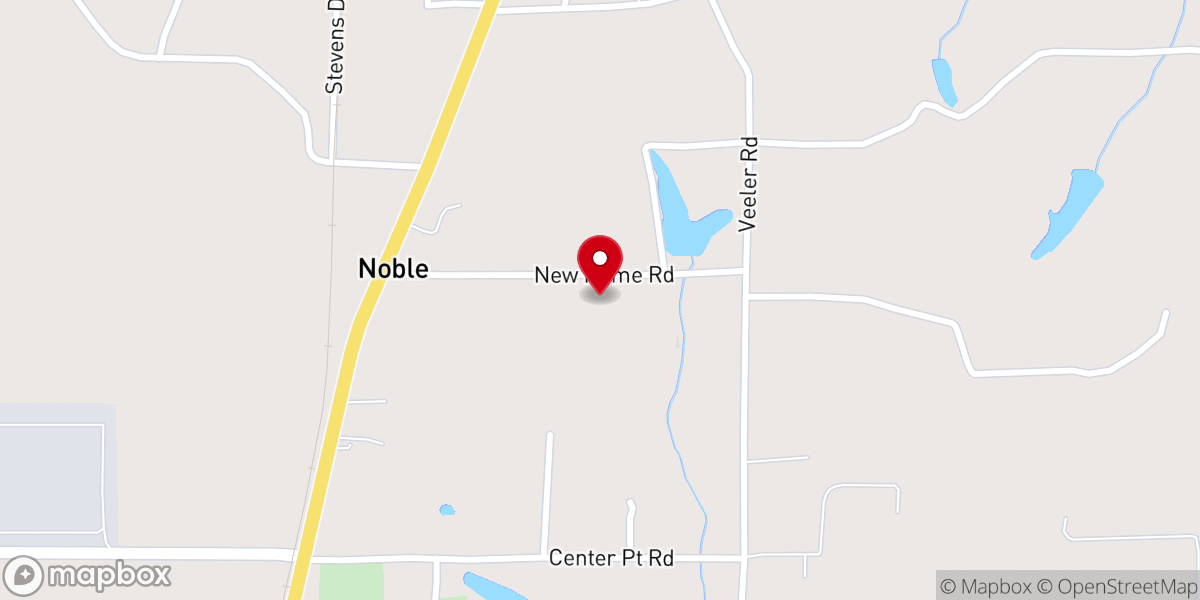Map showing location of New Home Missionary Baptist Church