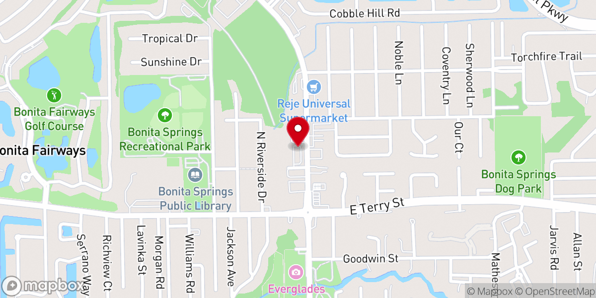 Map showing location of The Salvation Army - Bonita Springs Mission Station