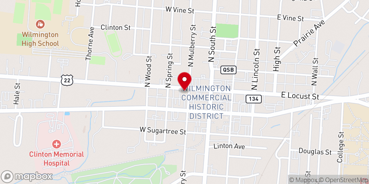 Map showing location of St. Vincent de Paul Society