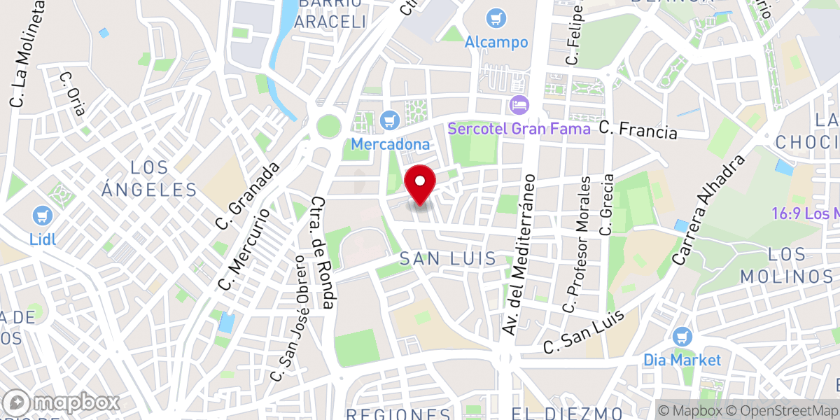 Map showing location of La Capilla