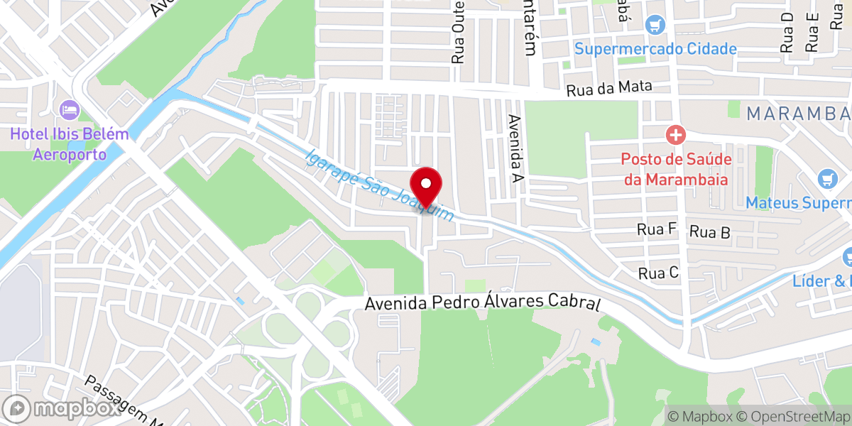 Map showing location of IGREJA PENTECOSTAL O SENHOR É NOSSA JUSTIÇA - Templo O PODER DA FÉ