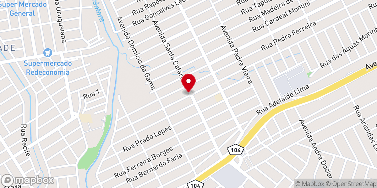 Map showing location of Igreja Pentecostal Casa da Libertação