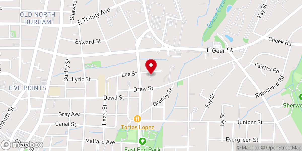 Map showing location of Mt Olive Holy Church
