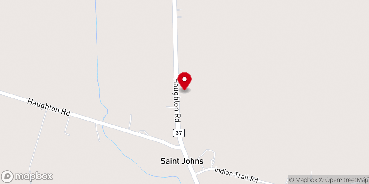 Map showing location of Mt Olive Church of Christ