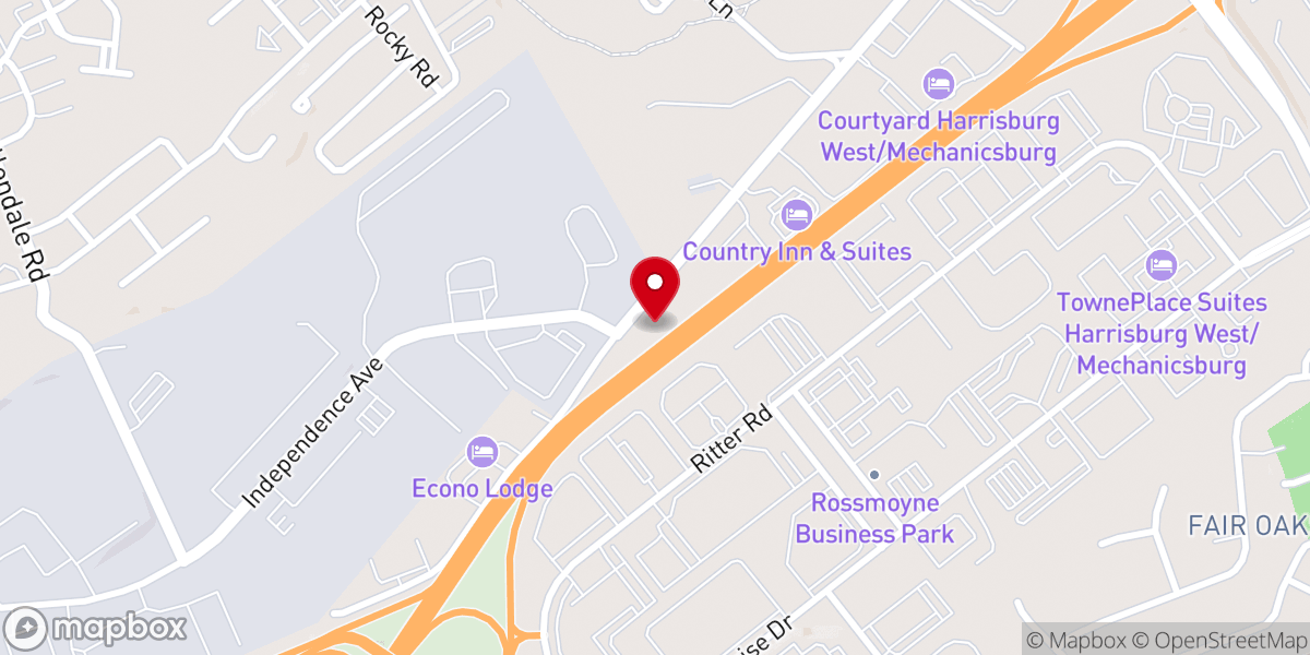Map showing location of Mohlers Dunkard Brethren Church