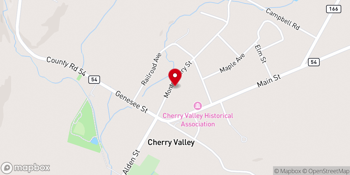 Map showing location of Grace Episcopal Church