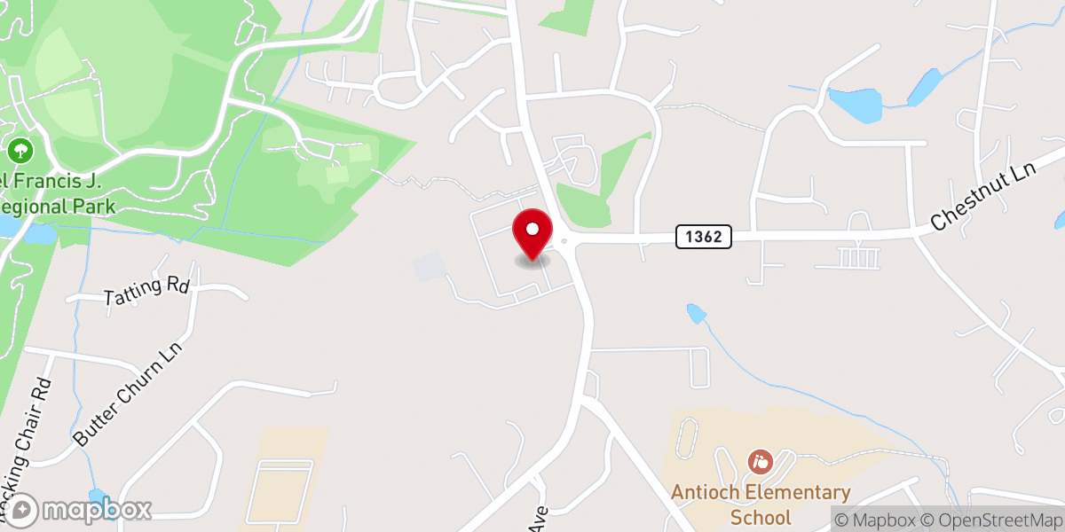 Map showing location of Chestnut Farm Apartments