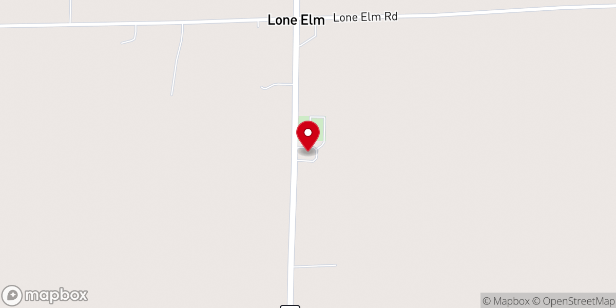 Map showing location of Zion Lutheran Church