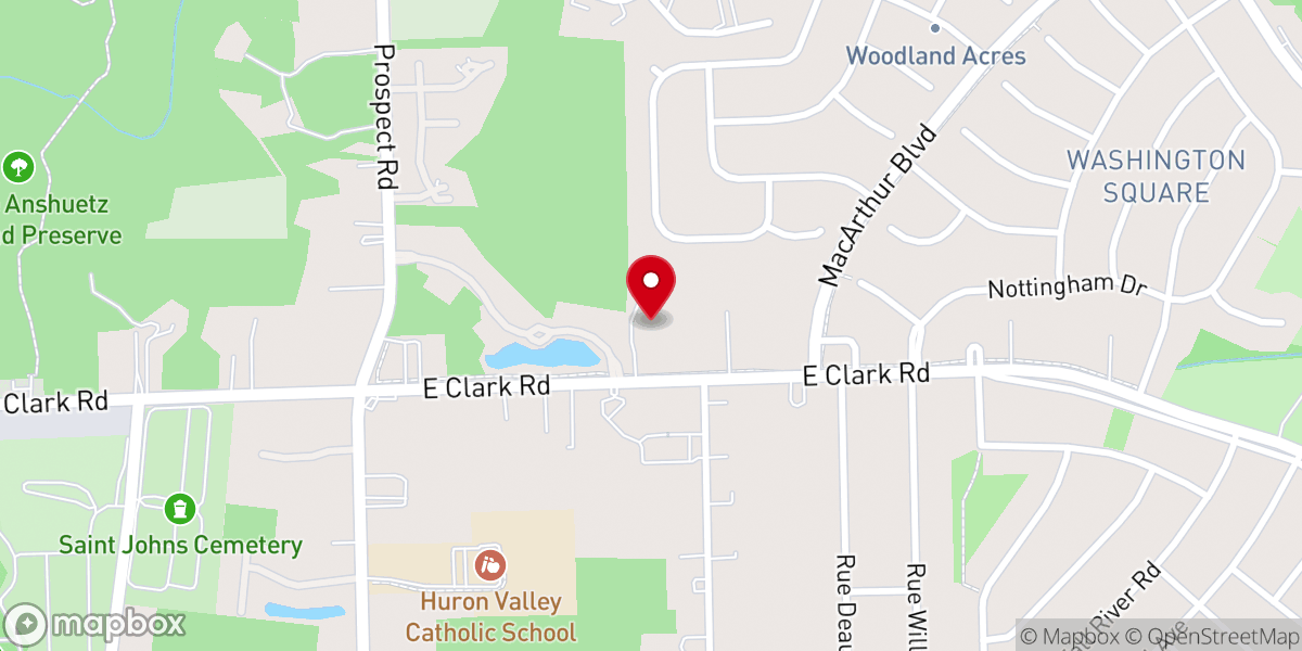 Map showing location of Abundant Life Ministries Church