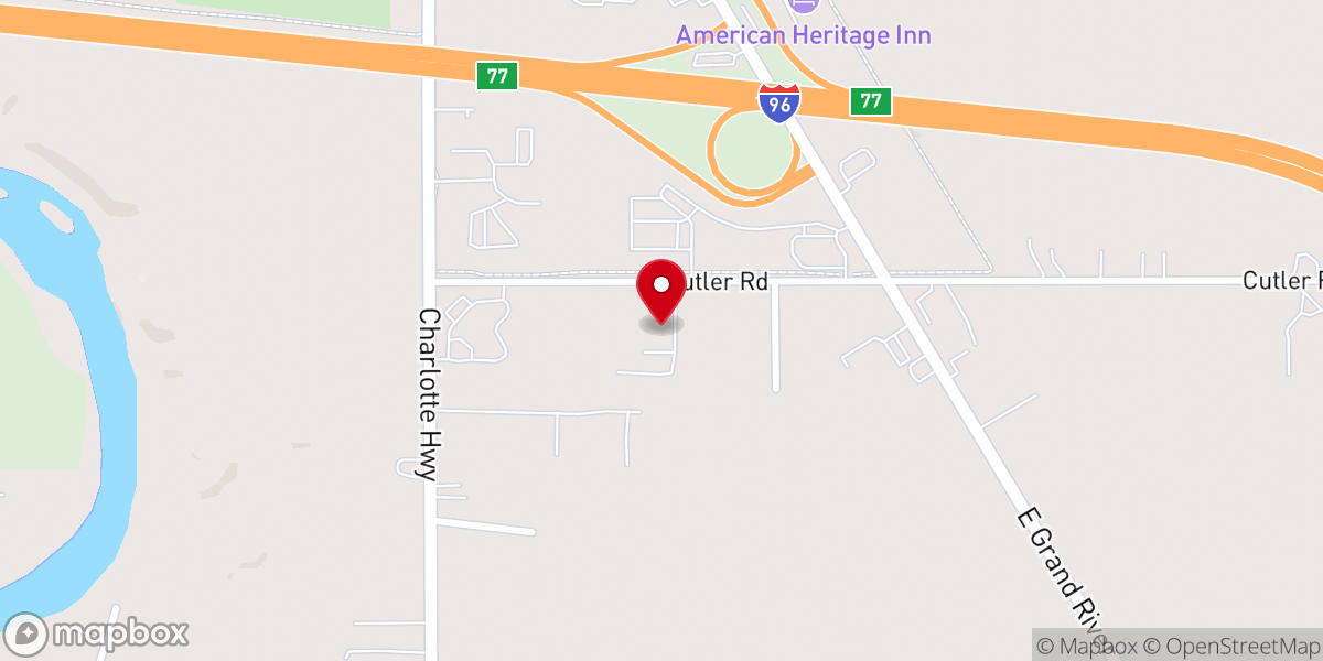 Map showing location of Church of the Nazarene