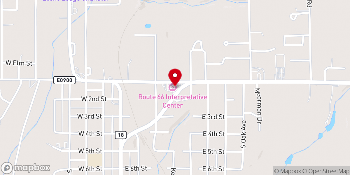 Map showing location of Chandler Area Chamber of Commerce