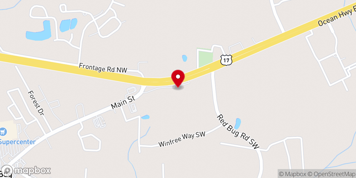 Map showing location of The Fancy Flea Antique Mall