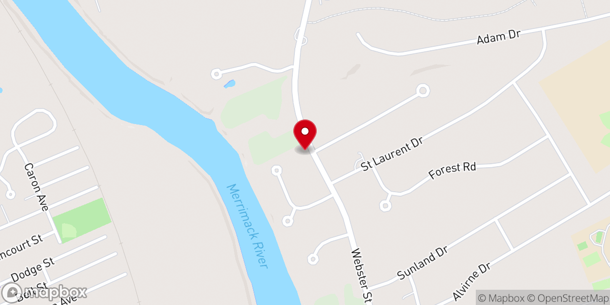 Map showing location of Revive Church