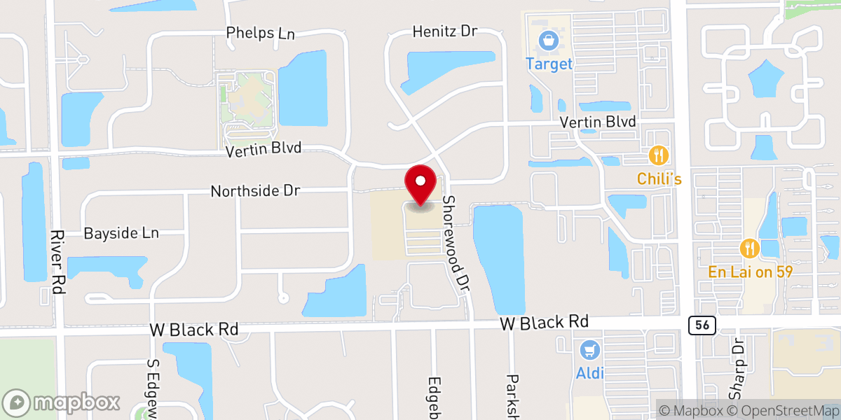 Map showing location of The Village Christian Church Shorewood