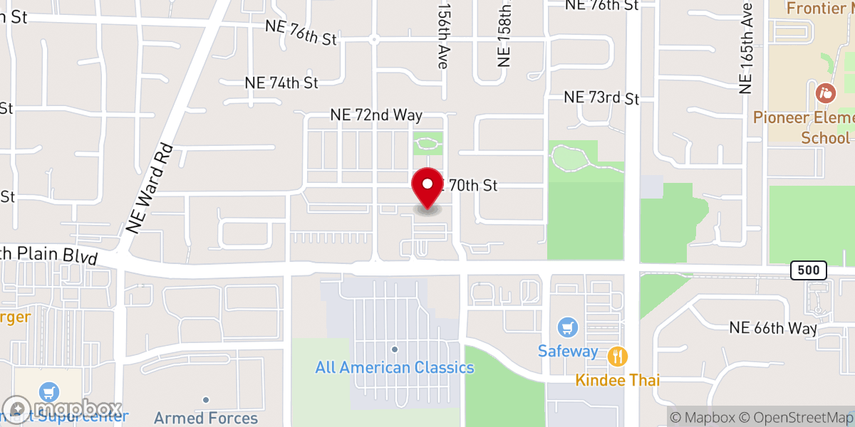 Map showing location of Hope Northwest Church