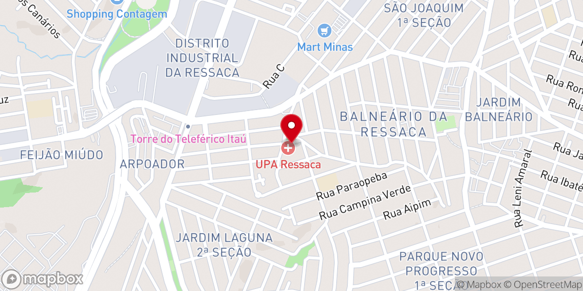 Map showing location of Universal Guanabara