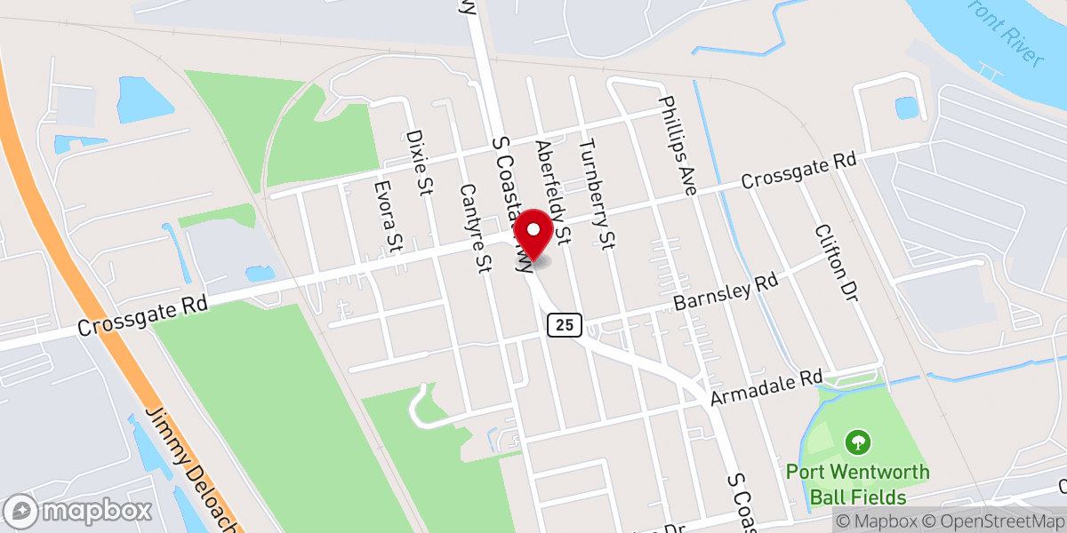 Map showing location of Willing Hearts Ministry Community Church