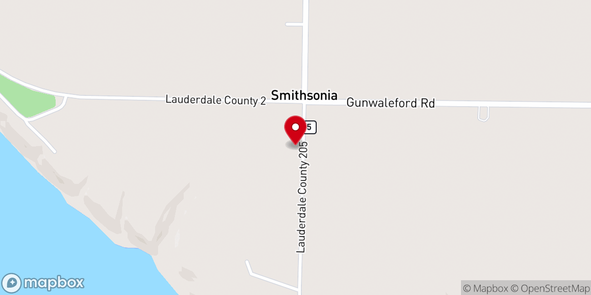 Map showing location of Good Hope Missionary Baptist Church