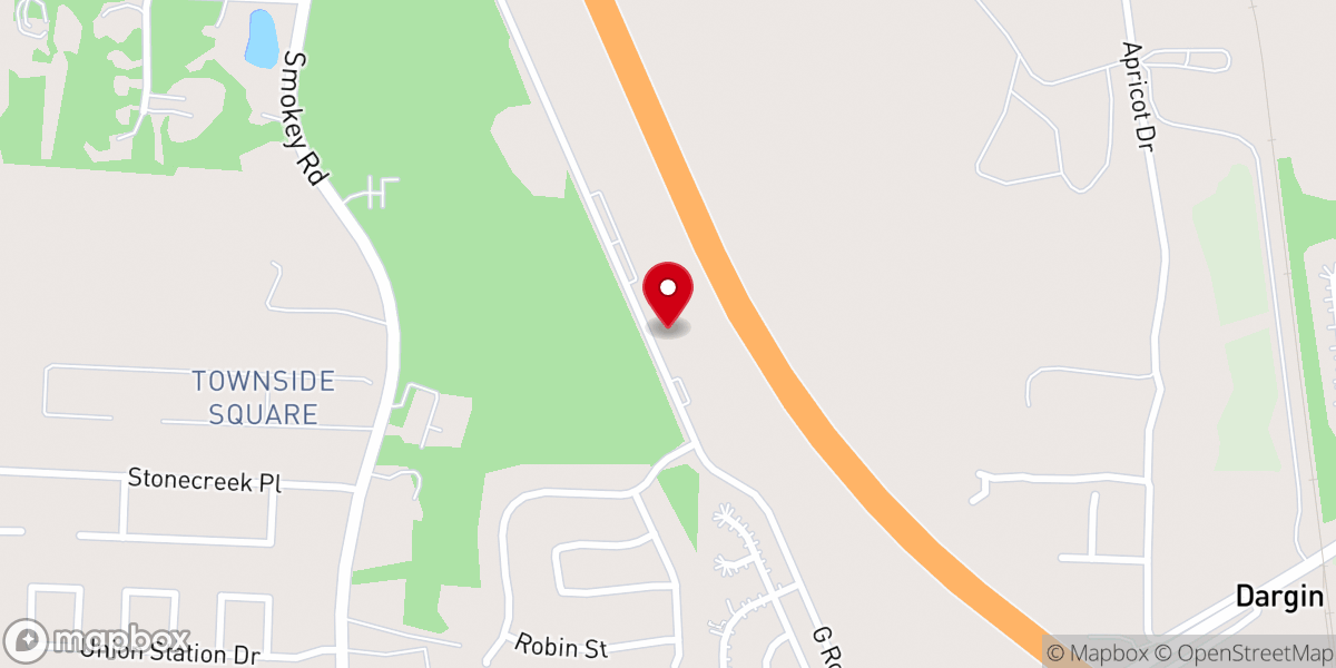 Map showing location of Church At Shelby Crossings