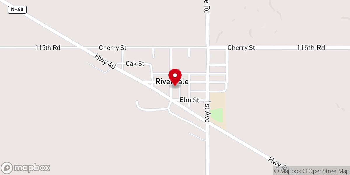 Map showing location of Riverdale Community Center