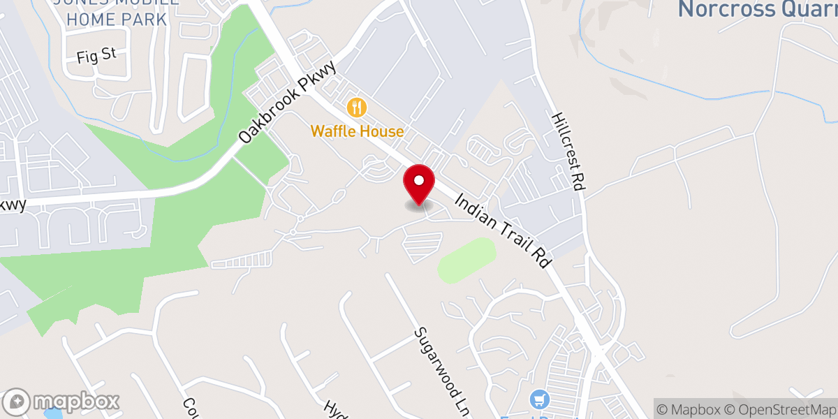 Map showing location of Campus Church