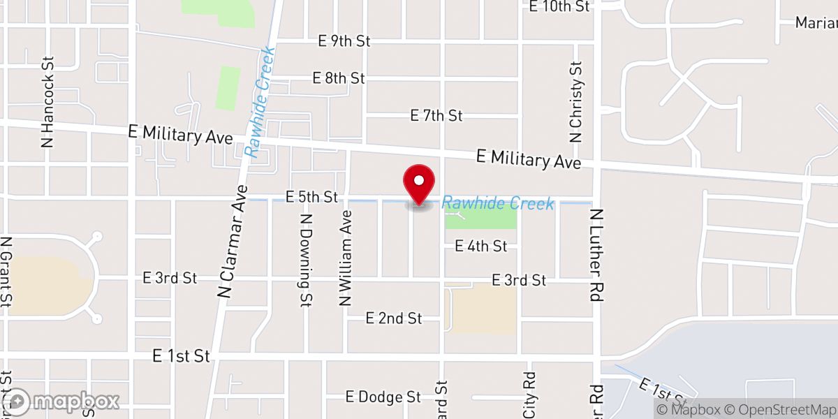 Map showing location of Christ Our Savior Church