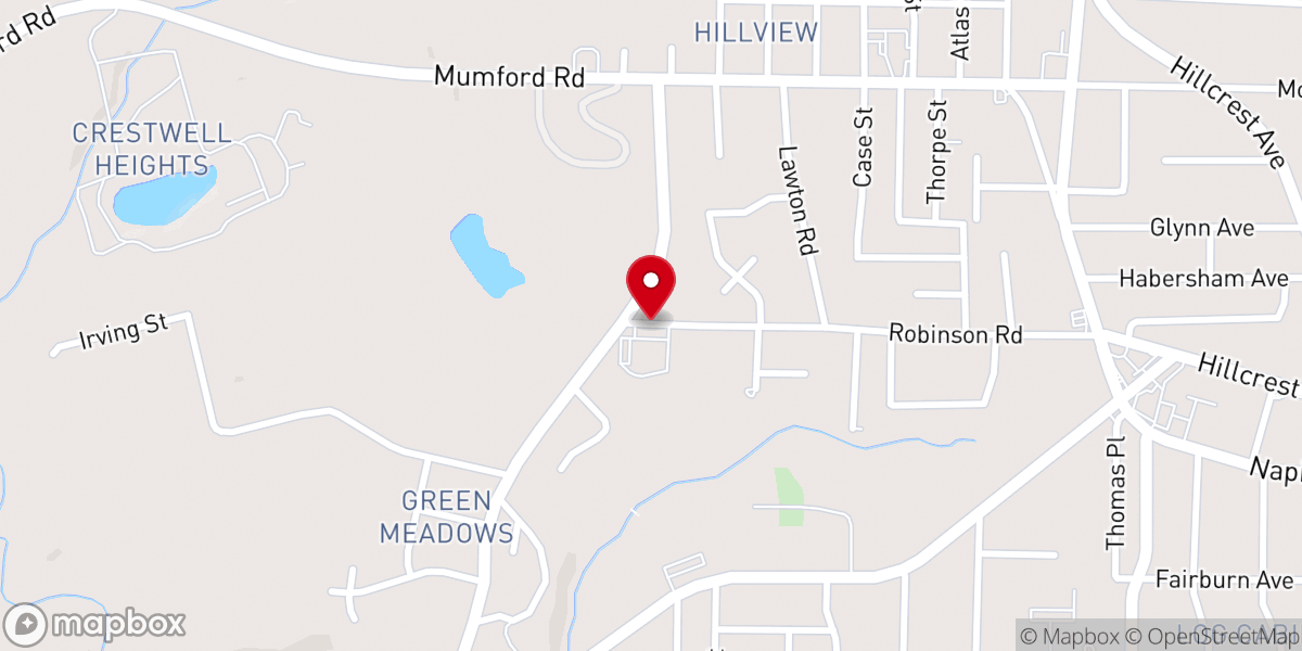 Map showing location of New Pilgrim Missionary Baptist