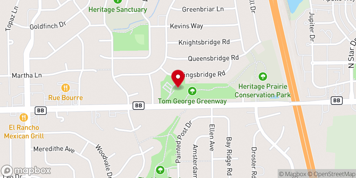 Map showing location of Messiah Lutheran Church