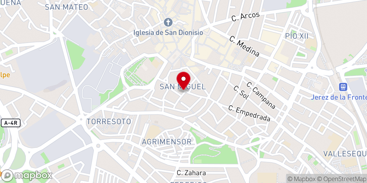 Map showing location of Casa parroquial de San Miguel