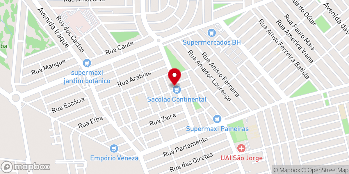 Map showing location of Assembleia de Deus Missão aos Povos (ADMP) Laranjeiras
