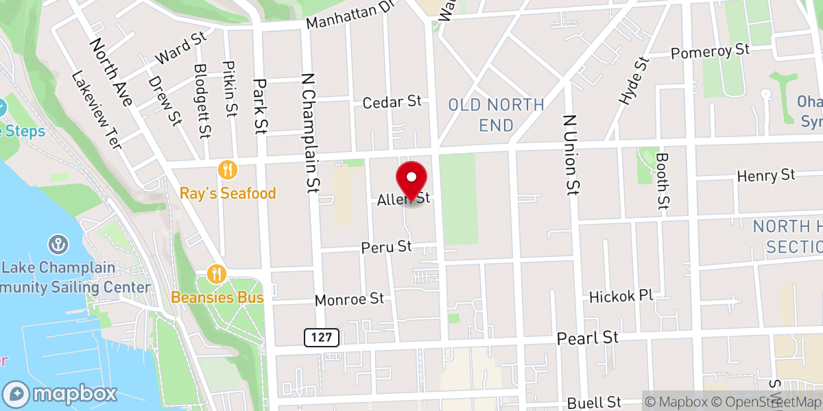 Map showing location of Cathedral of St. Joseph