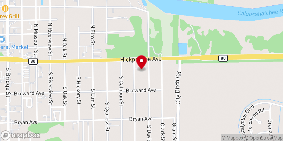 Map showing location of Christ Central LaBelle